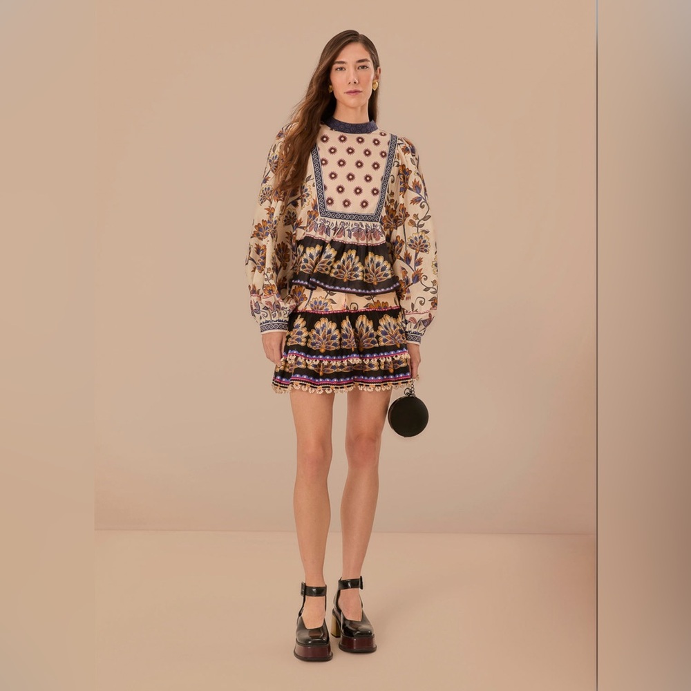 FARM Rio Floral and Geometric Blouse